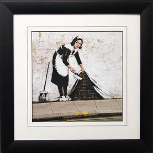 BANKSY &quot;Sweep it Under the Carpet&quot; New FRAMED Art