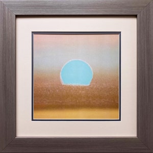 Andy Warhol &quot;Sunset, 1972&quot; (gold, blue) FRAMED Pop Art