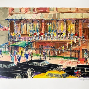 Leroy Neiman &quot;21 Club Facade&quot; HAND SIGNED SERIGRAPH S/N