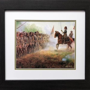 Mort Kunstler &quot;Pickett&#39;s Charge&quot; New CUSTOM FRAMED Civil War Art
