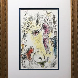 Marc Chagall &quot;Le Clowns Musiciens&quot; Newly CUSTOM FRAMED
