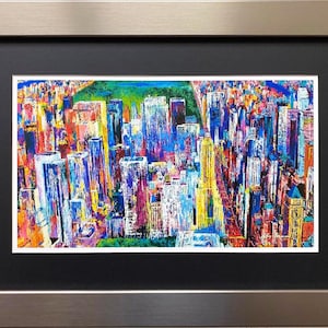LeRoy Neiman &quot;Manhattan Panorama&quot; CUSTOM FRAMED Art