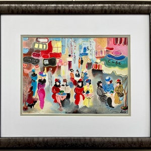 Zule Moskowitz &quot;Buenos Aires&quot;  Hand Signed & # FRAMED Argentina ART New