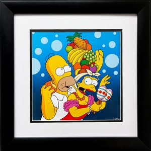 The Simpsons &quot;Marge’s Miranda Hat&quot; NEW Custom Framed Art  Print