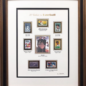 Norman Rockwell &quot;100th Year of Baseball&quot; Tribute Stamps