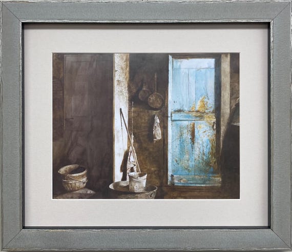Andrew Wyeth、WITCH DOOR、希少画集画、新品高級額、額装付 Andrew Wyeth 