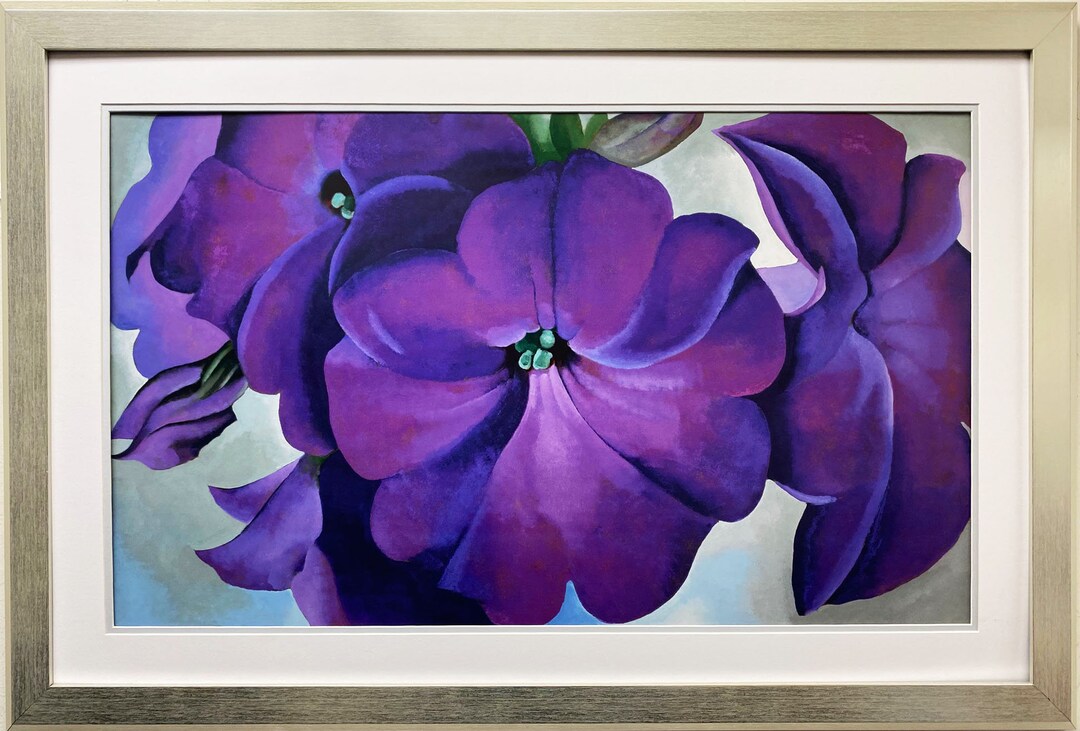 希少! ia O'Keeffe Petunia,1925 Poster Georgia O'Keeffe Petunias Poster - de Young & Legion of