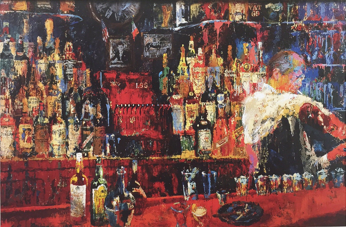LeRoy Neiman The Mixologist II IrishAmerican Etsy