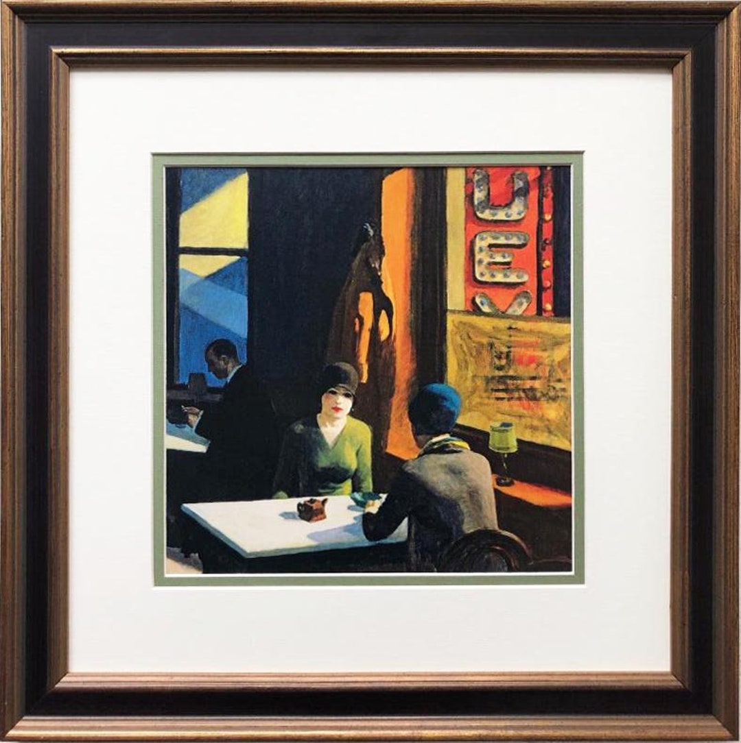 Edward Hopper chop Suey 1929 Framed Art Print Etsy