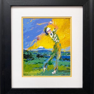LeRoy Neiman &quot;Gorufu Japan&quot; NEW CUSTOM FRAMED Matted Art Print