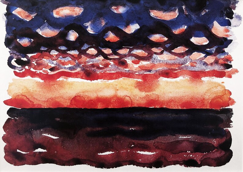 Georgia O'keeffe sunrise and Little Clouds Art - Etsy