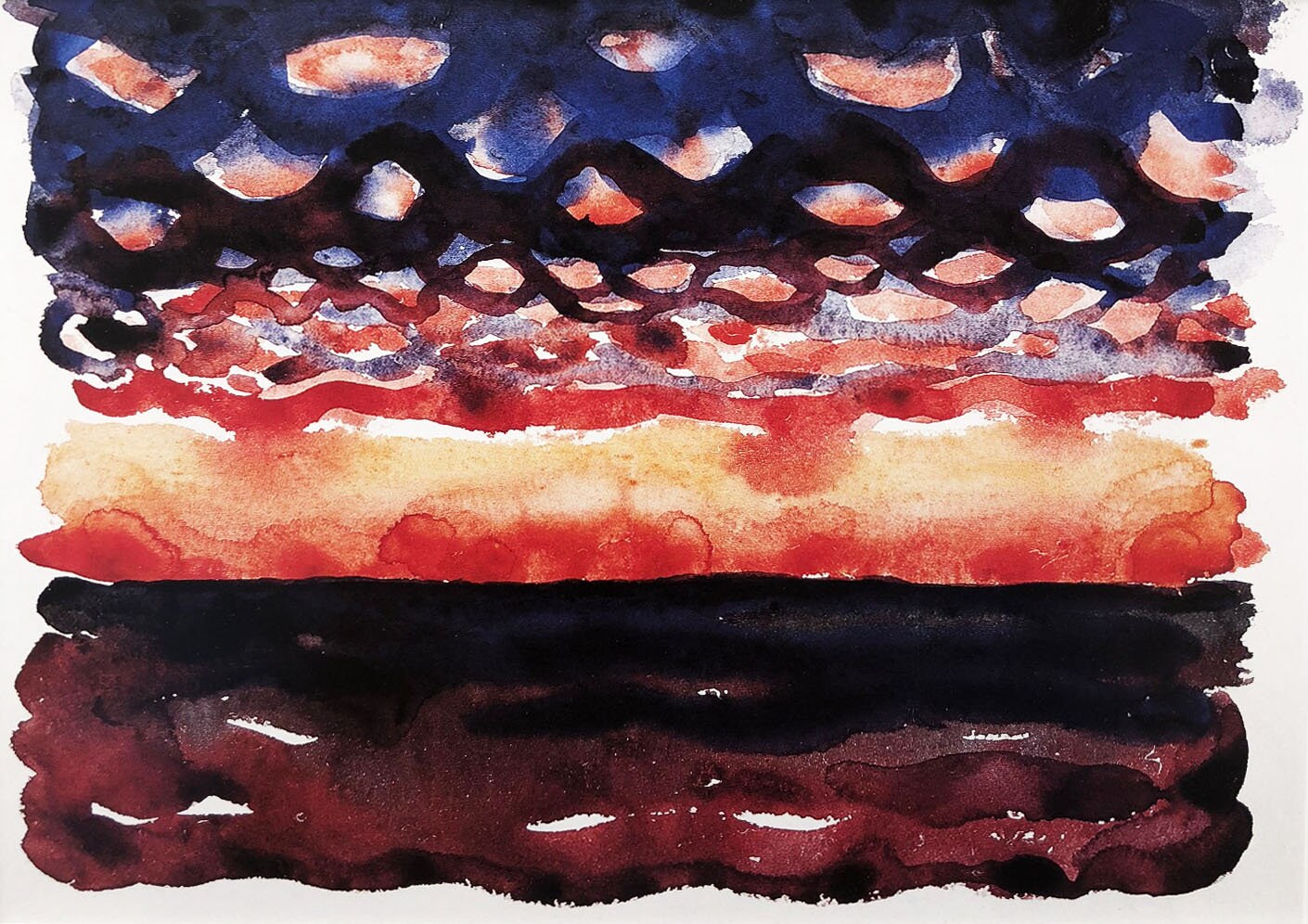 Georgia O'keeffe sunrise and Little Clouds Art - Etsy