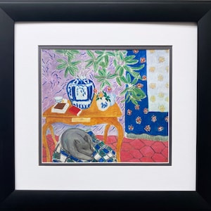 Henri Matisse &quot;Interior with a Dog&quot; Custom Framed Art Print