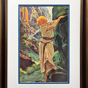 Maxfield Parrish &quot;The Canyon&quot; CUSTOM FRAMED Art Print
