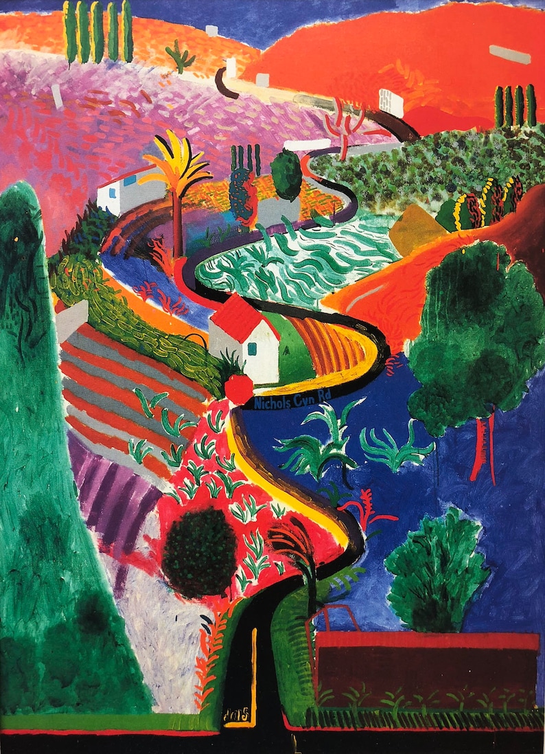 David Hockney Nichols Canyon Road Etsy