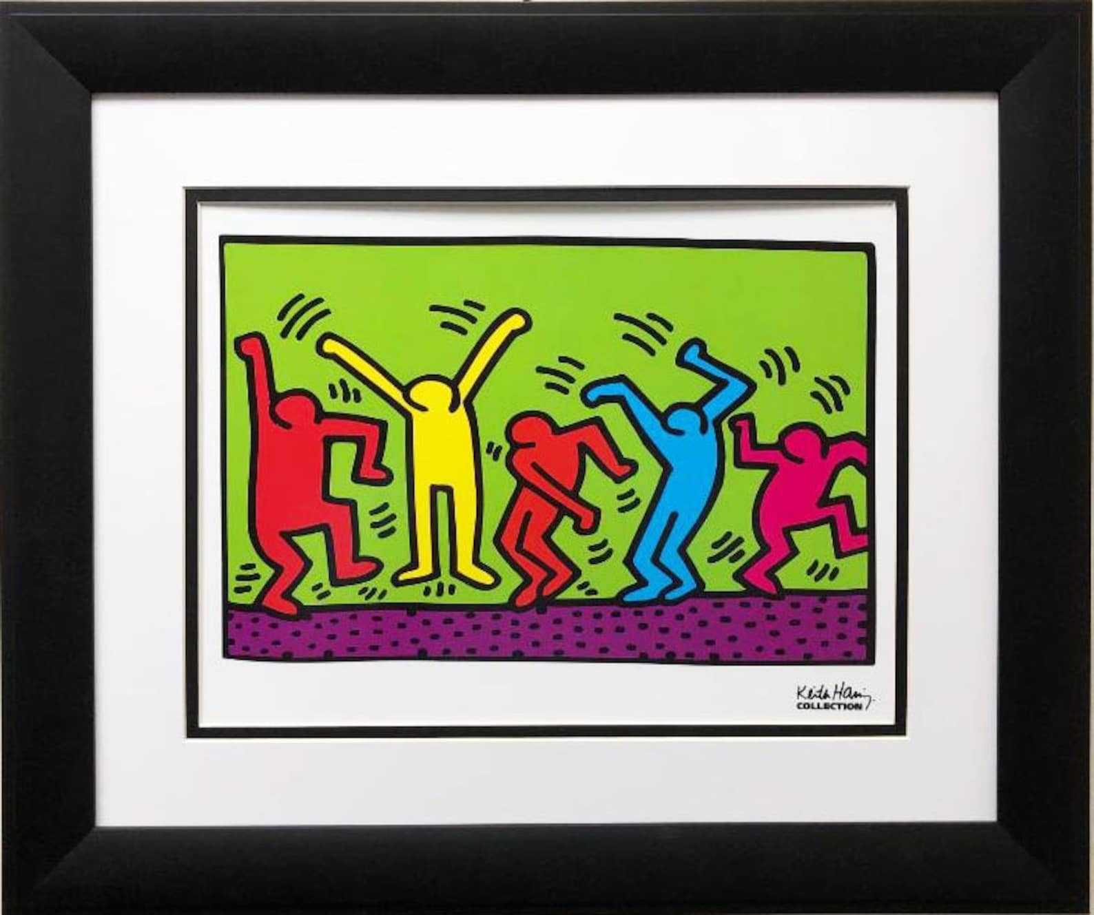Keith Haring Untitled Dance 1987 CUSTOM FRAMED Art | Etsy