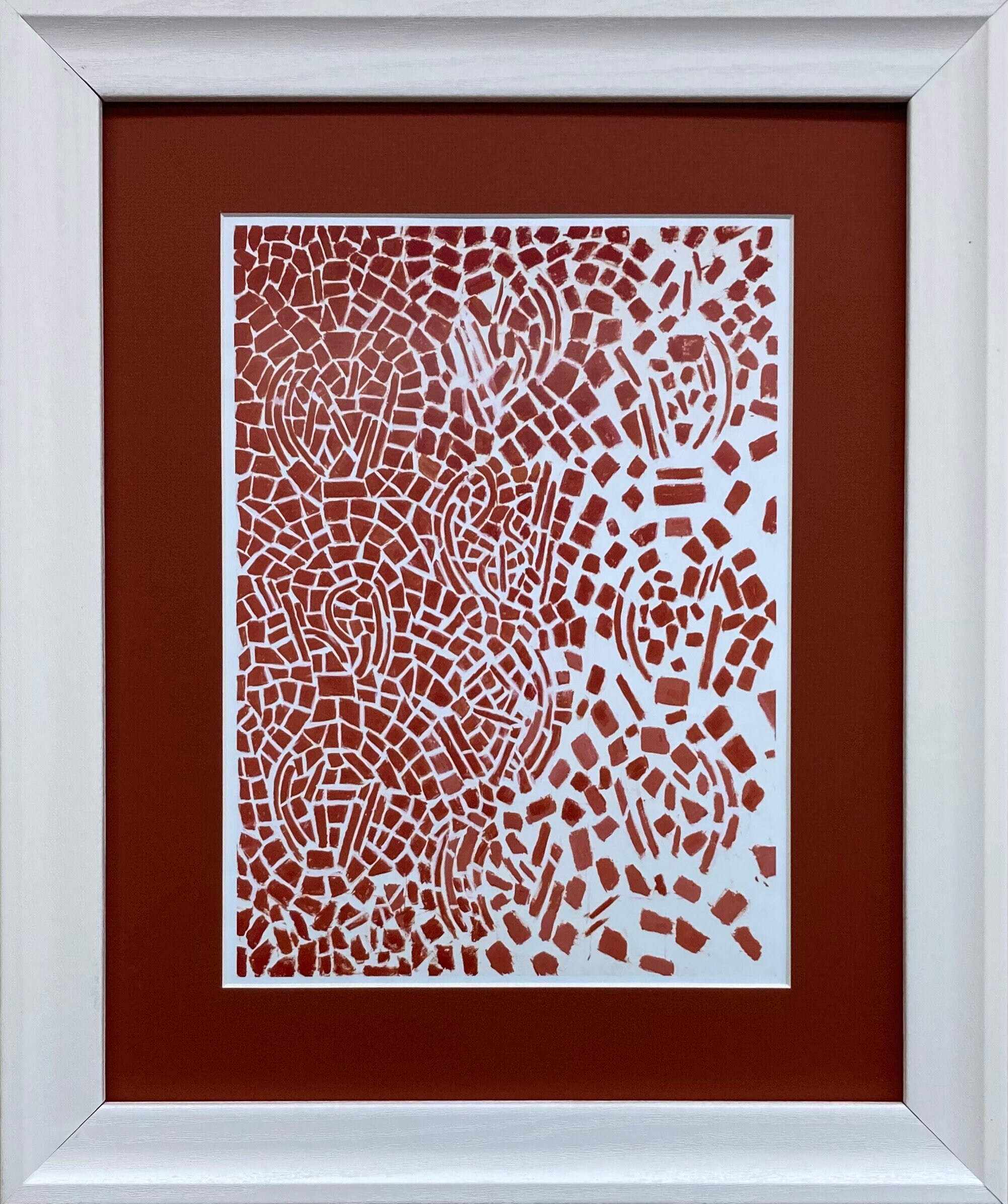 ​ドラム缶remakeBOX レッド＆OSB合板仕上げ！インダストリアルアート Malice in the Secret Garden Original Acrylic Painting in