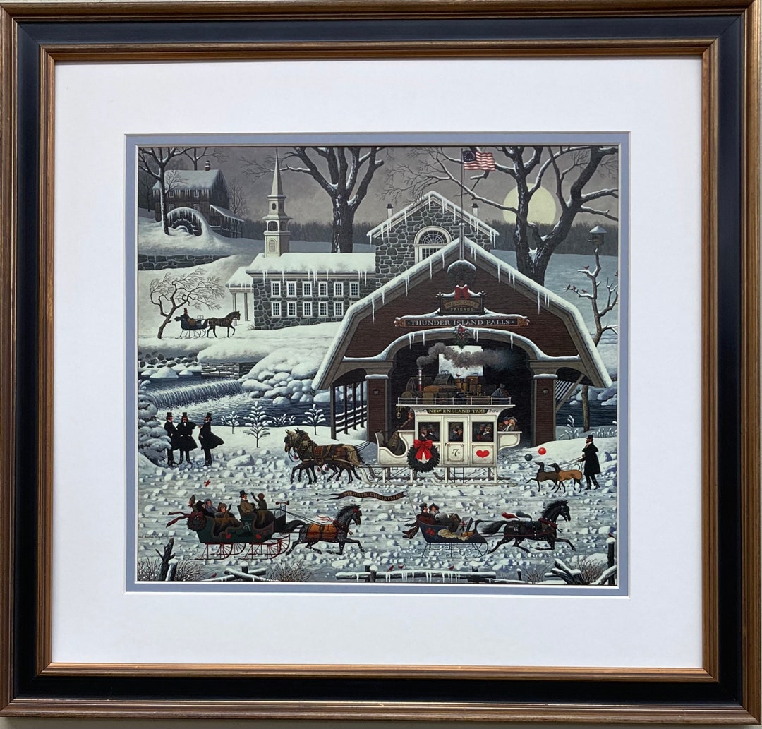 Charles Wysocki Twas the Twilight Before Christmas 1000 Puzzle Complete Buffalo