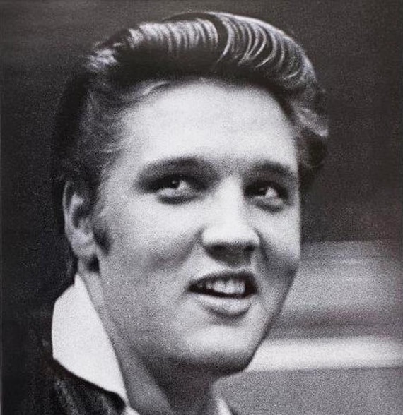 エルヴィスプレスリーヴィンテージモノクロラグ