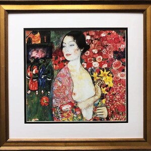 Gustav Klimt &quot;The Dancer&quot; CUSTOM FRAMED ART