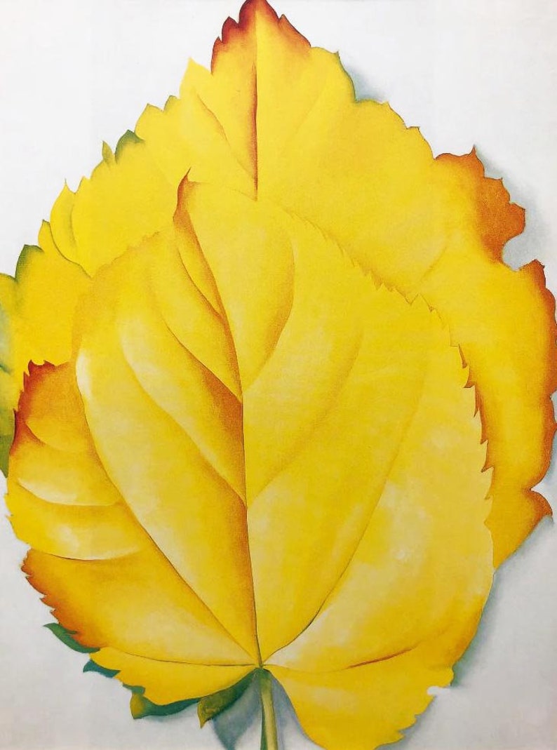 Georgia O'Keeffe Yellow Leaves Art Print | Etsy