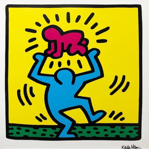 Keith Haring、No.59、希少画集画、新品額装付、状態良好 il_1080xN.1916998226_6jm8.jpg
