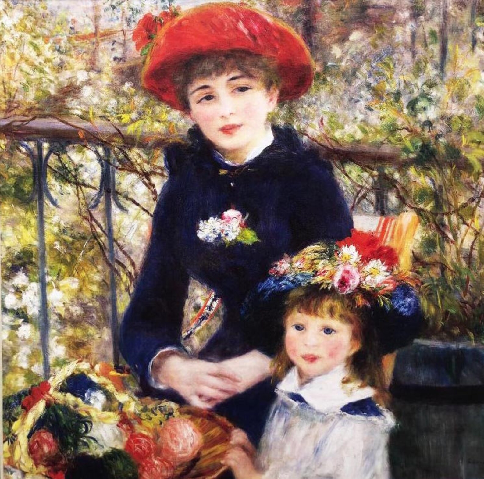 Pierre Auguste Renoir "two Sisters on the Terrace" Framed Art Print - Etsy