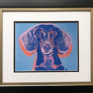Andy Warhol &quot;Portrait of Maurice&quot; 1958 CUSTOM FRAMED Art Lithograph
