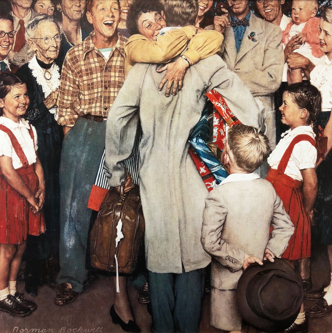 Norman rockwell christmas homecoming recording