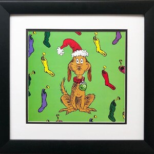 Dr. Seuss "Max the Dog" NEW FRAMED ART