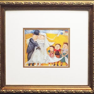 Graciela Rodo Boulanger &quot;Les Jeunes Maries&quot; LITHOGRAPH Custom FRAMED art NEW
