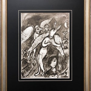 Marc Chagall &quot;Personnage Fantastique&quot; Newly CUSTOM FRAMED Art