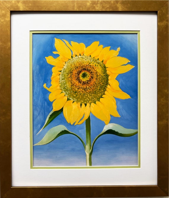 額装品/Sunflowe/ジョージア オキーフ Georgia O'keeffe 