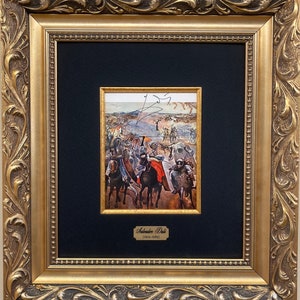 Salvador Dali &quot;Battle of Tetouan - 1962&quot; Hand Signed FRAMED Art Surrealist 23&quot;x21&quot;