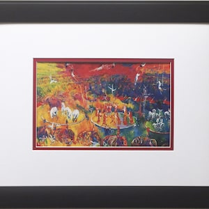 LeRoy Neiman &quot;Circus&quot; Newly CUSTOM FRAMED Art Print
