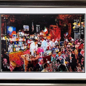 LeRoy Neiman &quot;P.J. Clarkes&quot; NEWLY CUSTOM FRAMED Art