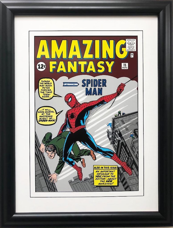 marvel アメコミ アートプリント ポスター 白額付きポスター】スパイダーマン31 アメコミ マーベル(新品