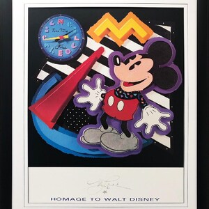 Neil Loeb &quot;Homage to Walt Disney&quot; New FRAMED Pop Art
