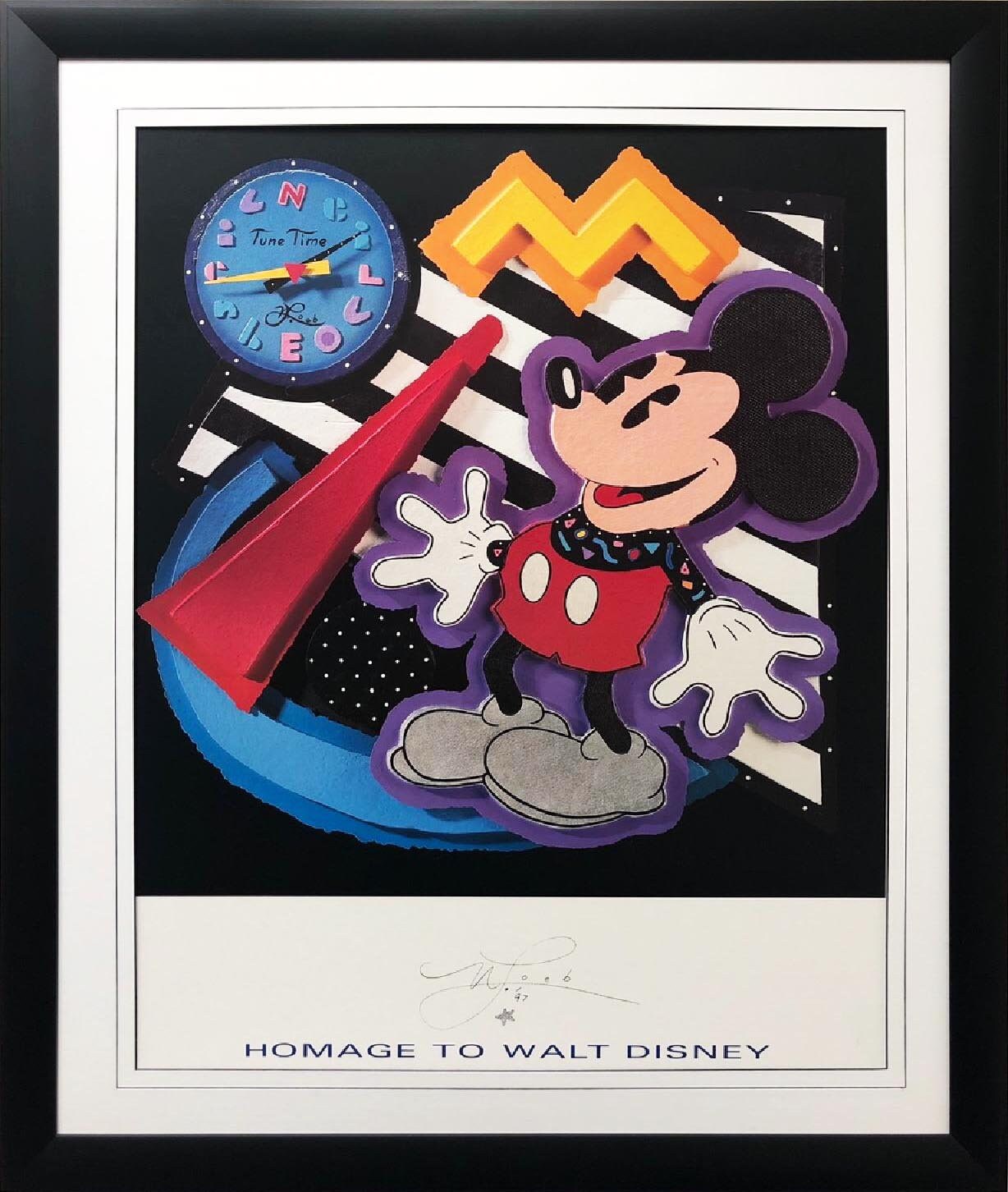 Walt Disney Waiting for the Moment 版画 ⚫ Disneyland in the FOG Mickey Walt Disney wait Art image