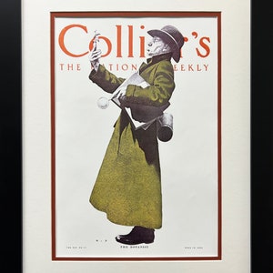 Maxfield Parrish &quot;The Botanist&quot; Newly Custom Framed Collier&#39;s Magazine Cover ART