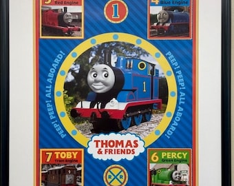 Thomas the Tank Engine "Thomas & Friends" FRAMED Art Poster