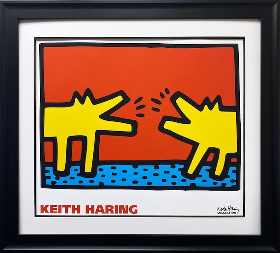 美術品・アンティーク・コレクション 額装作品/Untitled dancing dogs