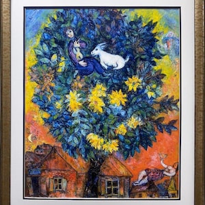 Marc Chagall "Otoño en el pueblo" Nuevo cartel de arte personalizado