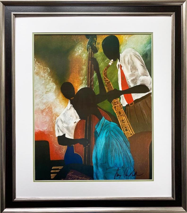 Leroy Campbell "Tune Up" Hand Signed Art