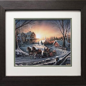 Terry Redlin &quot;The Pleasures of Winter&quot; FRAMED Print
