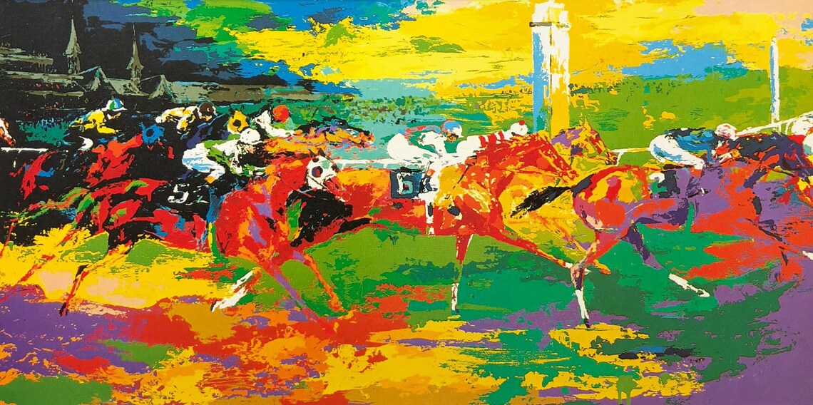 Leroy Neiman kentucky Derby NEW Art Print Etsy
