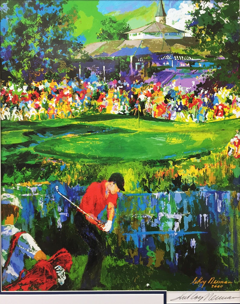 LeRoy Neiman VALHALLA GOLF Hand Signed Lithograph Etsy