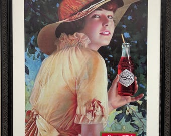 1935 Coca Cola Norman Rockwell COMPLETE Hanging Calendar, Coca