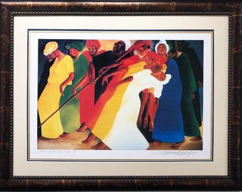 Bernard Stanley Hoyes "Dancing for the Lord" FRAMED Signed Art