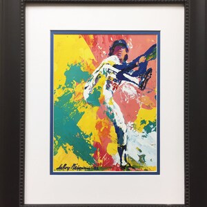 LeRoy Neiman Fernando Valenzuela Custom Framed Art Print